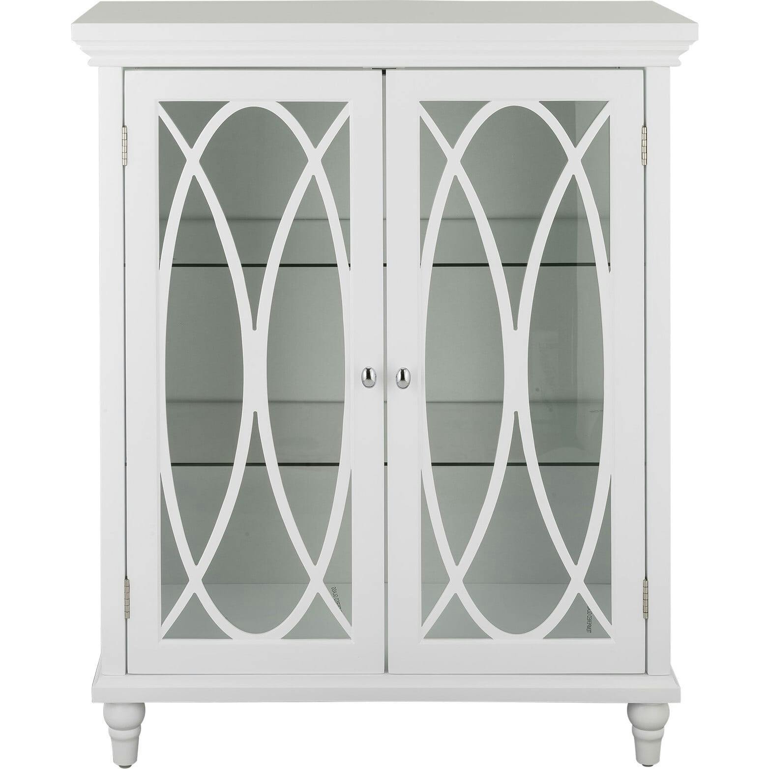 Florence 2 Door Wooden Floor Cabinet with Adjustable Shelves