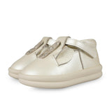 Zilpa Shoes | Unicorn | Off White Metallic Leather