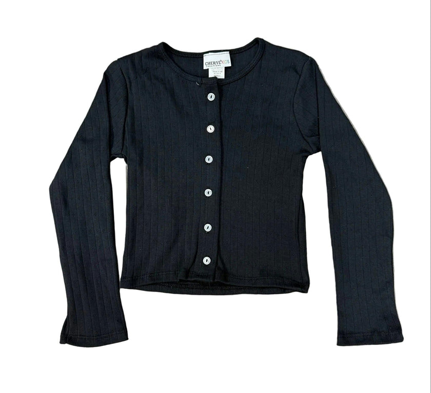 Girls Pointelle Cardigan