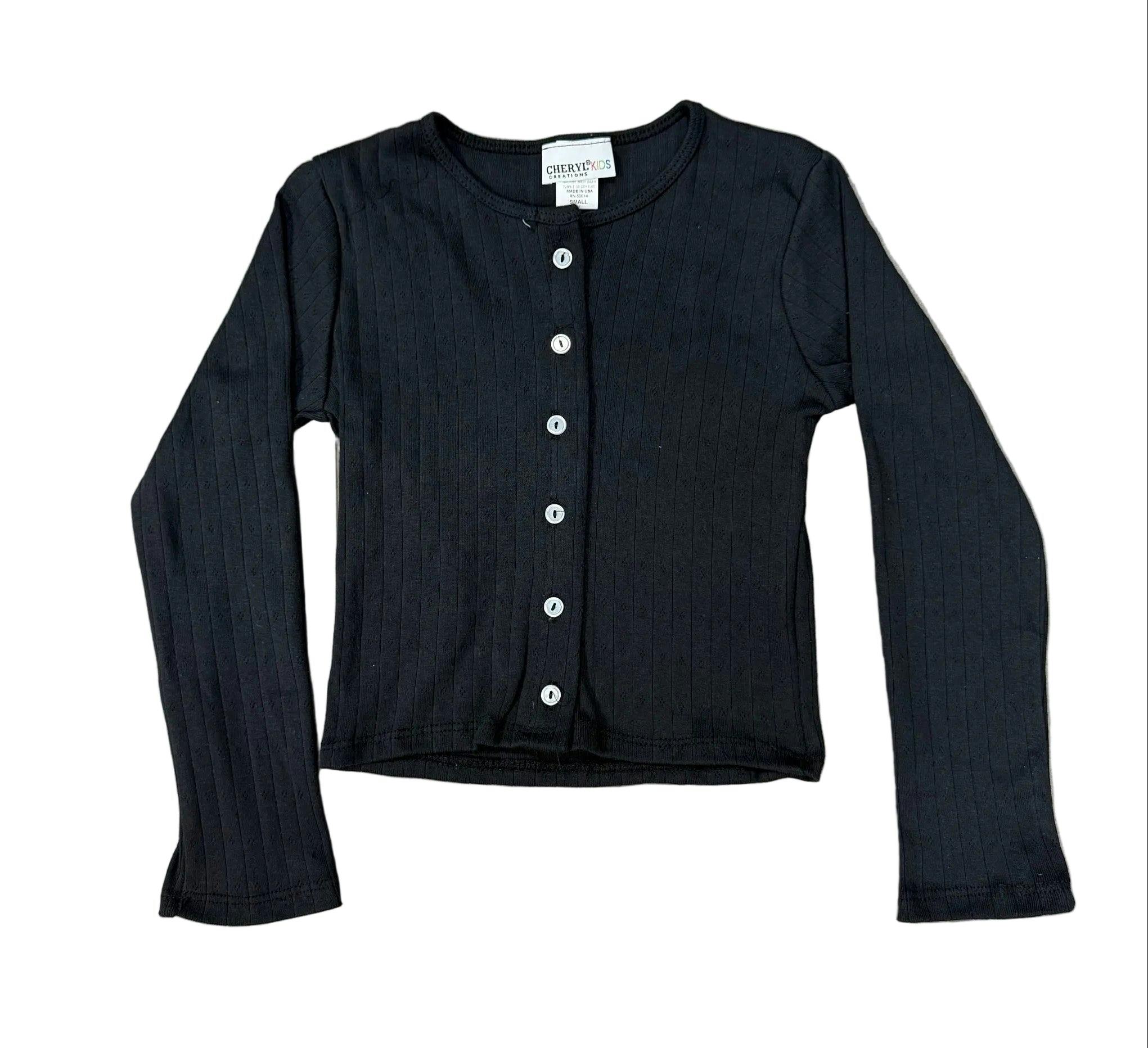 Girls Pointelle Cardigan