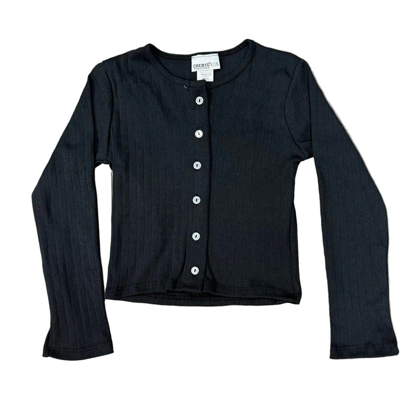 Girls Pointelle Cardigan