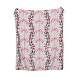 Floral Bow Minky Blanket