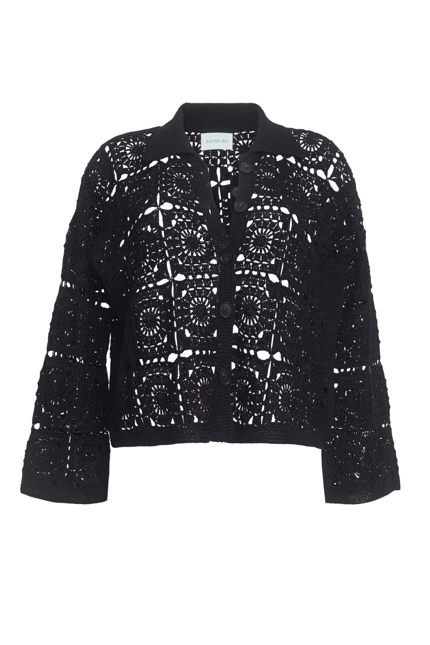 TASHA CROP JACKET | BLACK