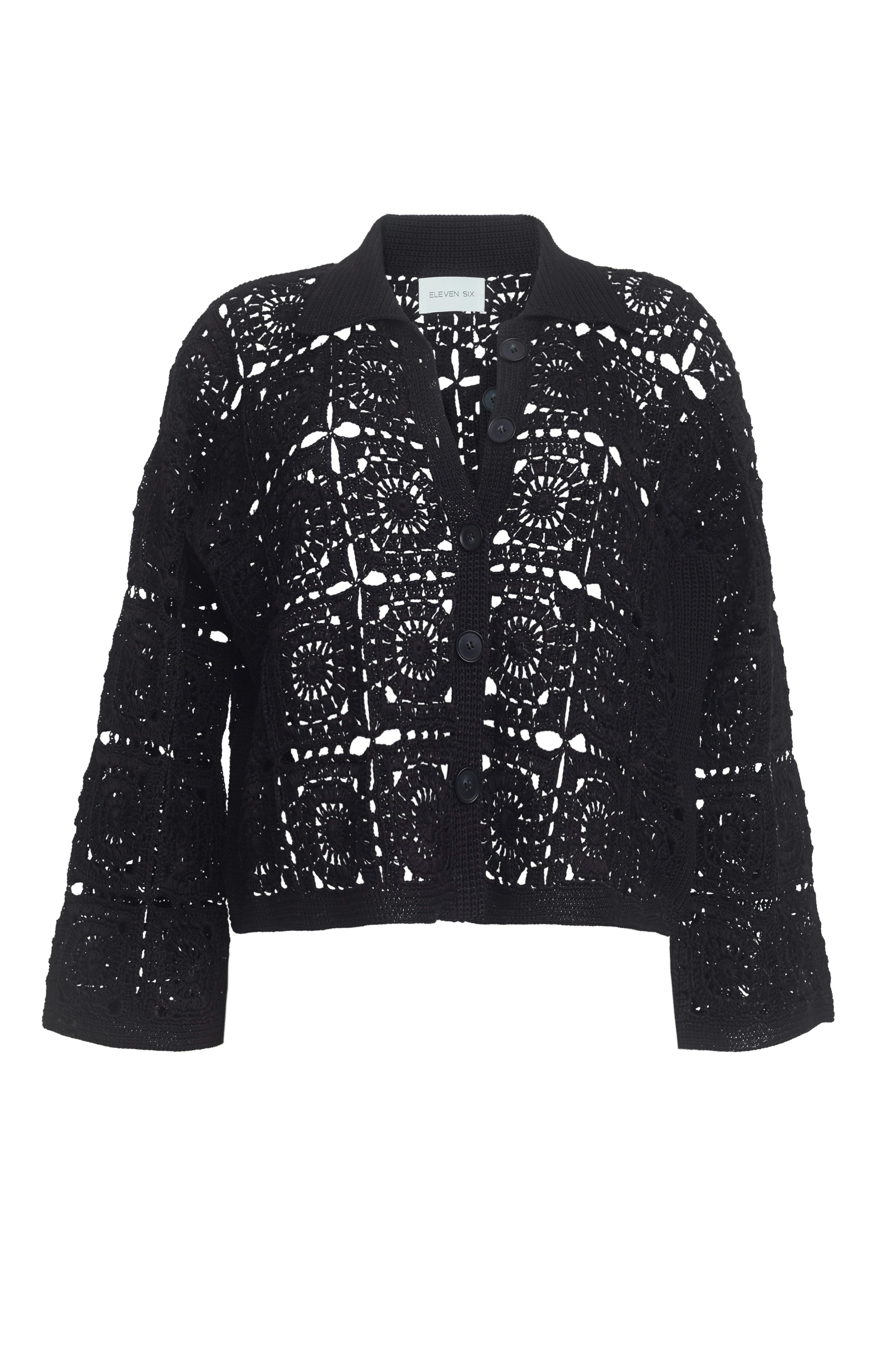TASHA CROP JACKET | BLACK