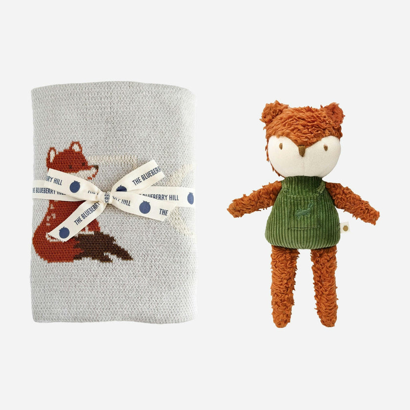 ABC Blanket and Rusty Fox Plush Toy Set