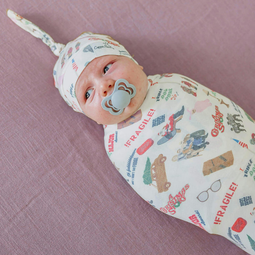 Knit Swaddle Blanket - A Christmas Story