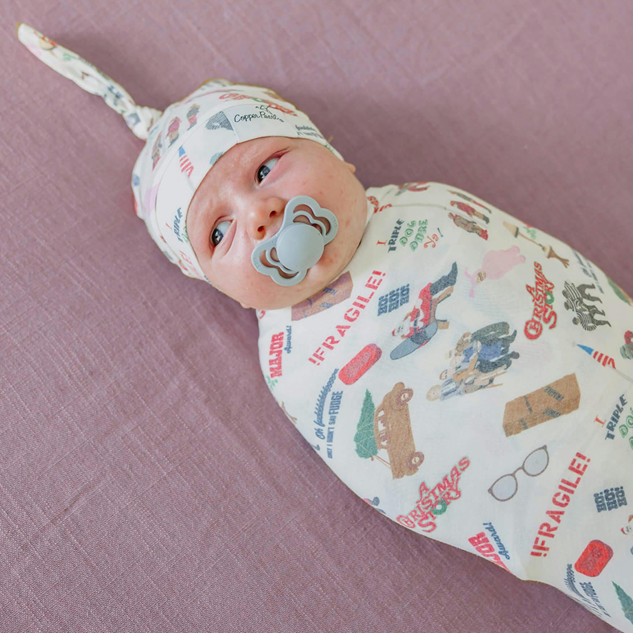Knit Swaddle Blanket - A Christmas Story