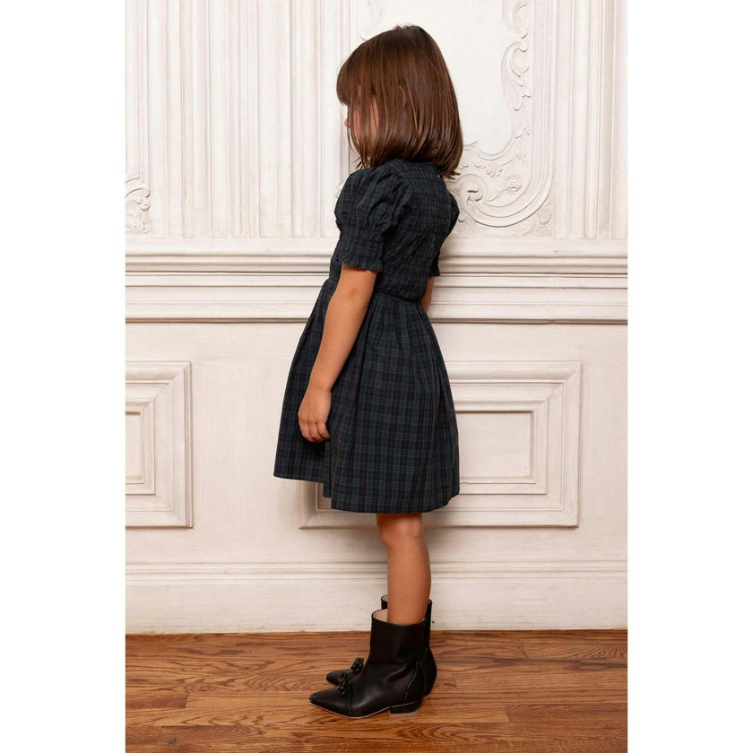Mini Finley Dress in Twilight Pine Plaid