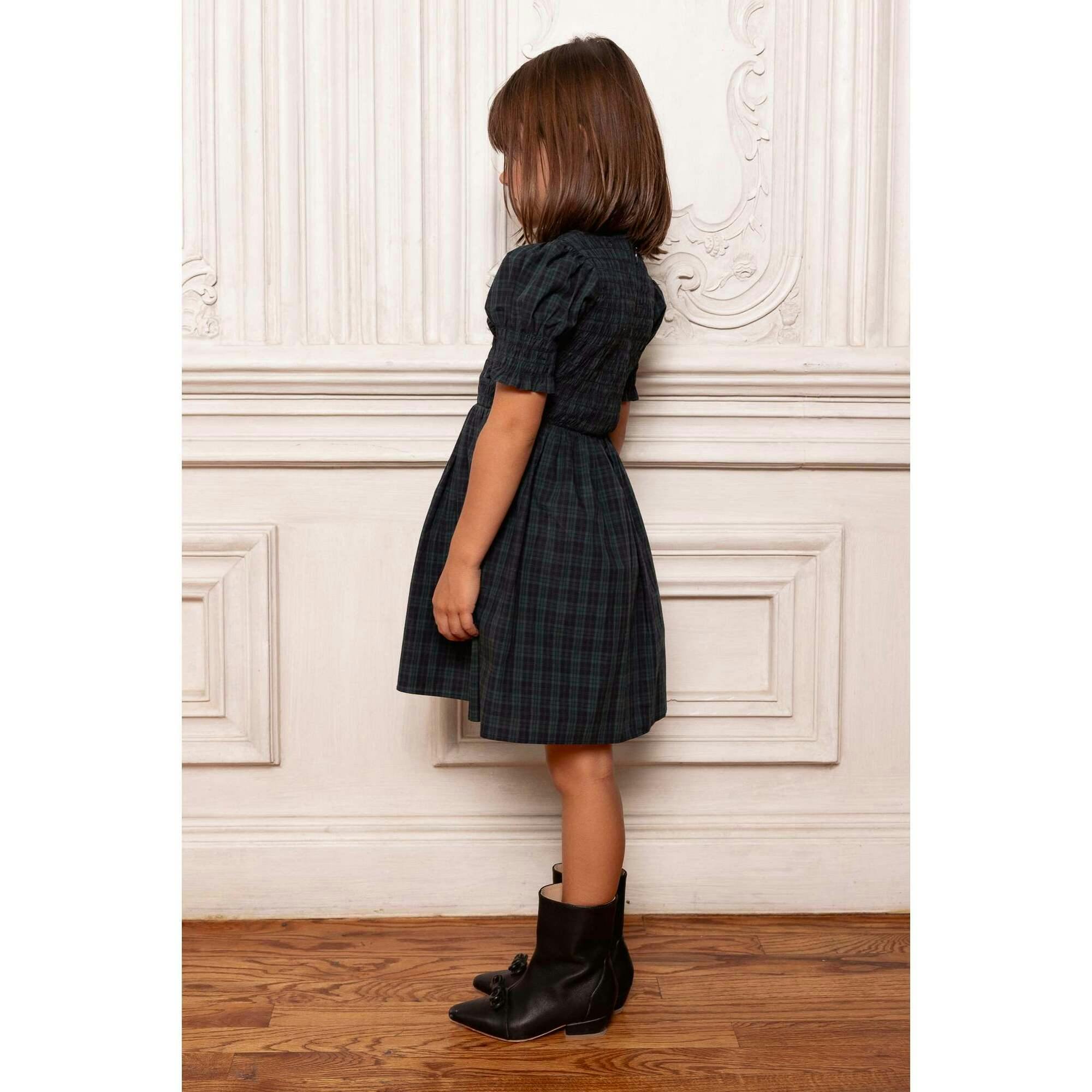Mini Finley Dress in Twilight Pine Plaid