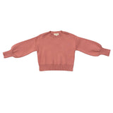 Girls Soft Fit Sweater in Terra Rose