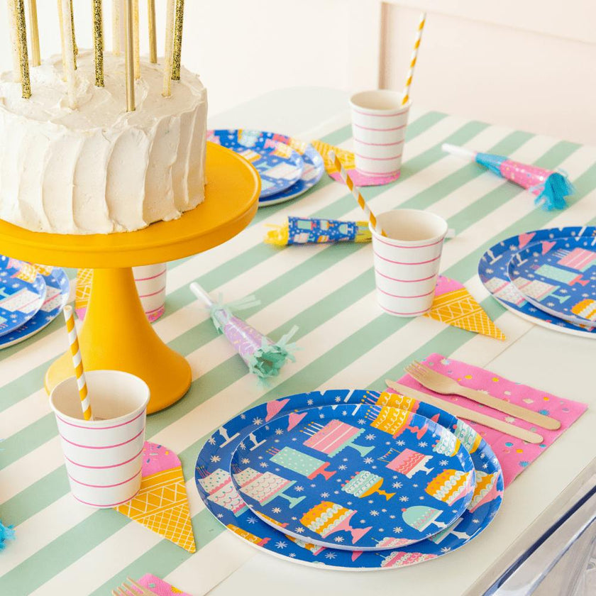 It's A Birthday Small Cake Print Plates