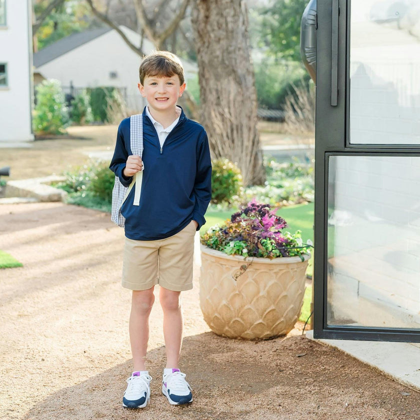 Spencer Quarter Zip Pullover Navy