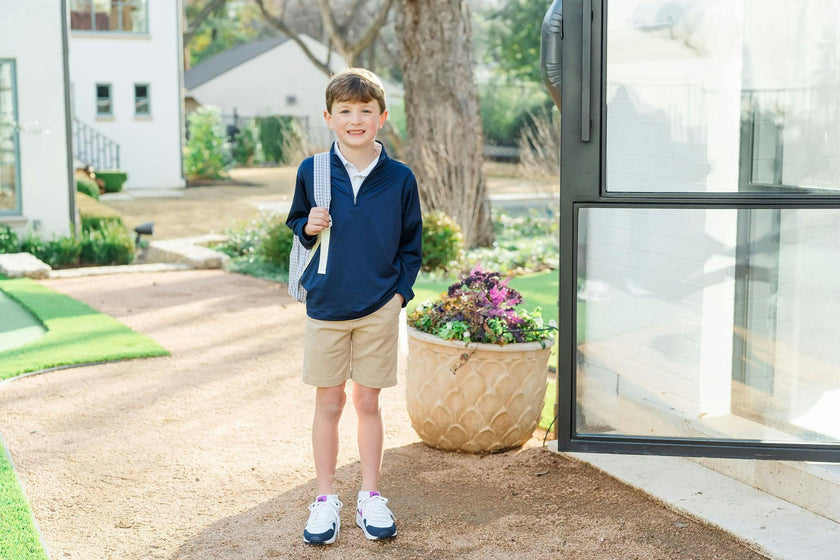 Spencer Quarter Zip Pullover Navy