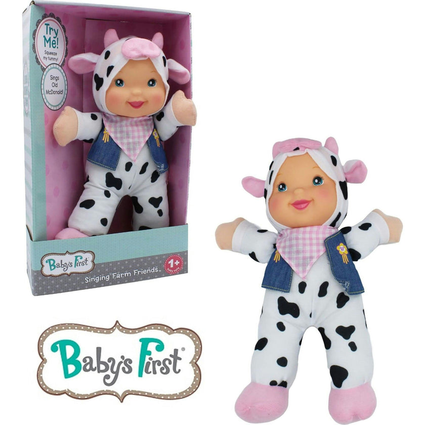 Goldberger Doll Baby's First Farm Animal Friends Bi-Lingual (English/Spanish)