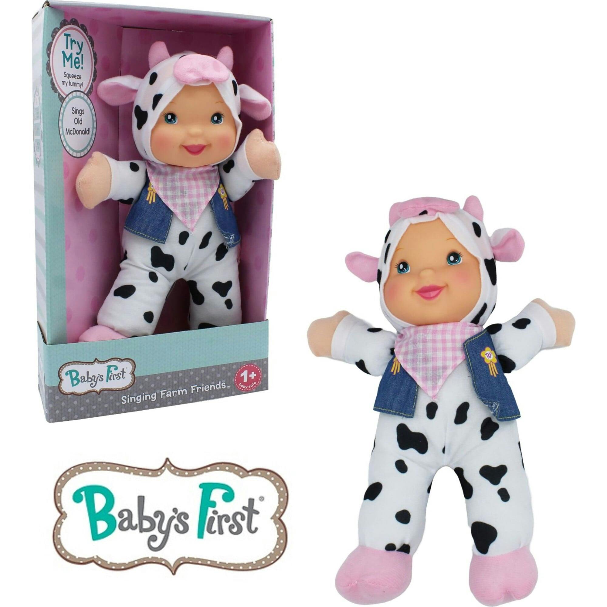 Baby's First Goldberger Doll Mfg Co Singing Farm Animal Friends -