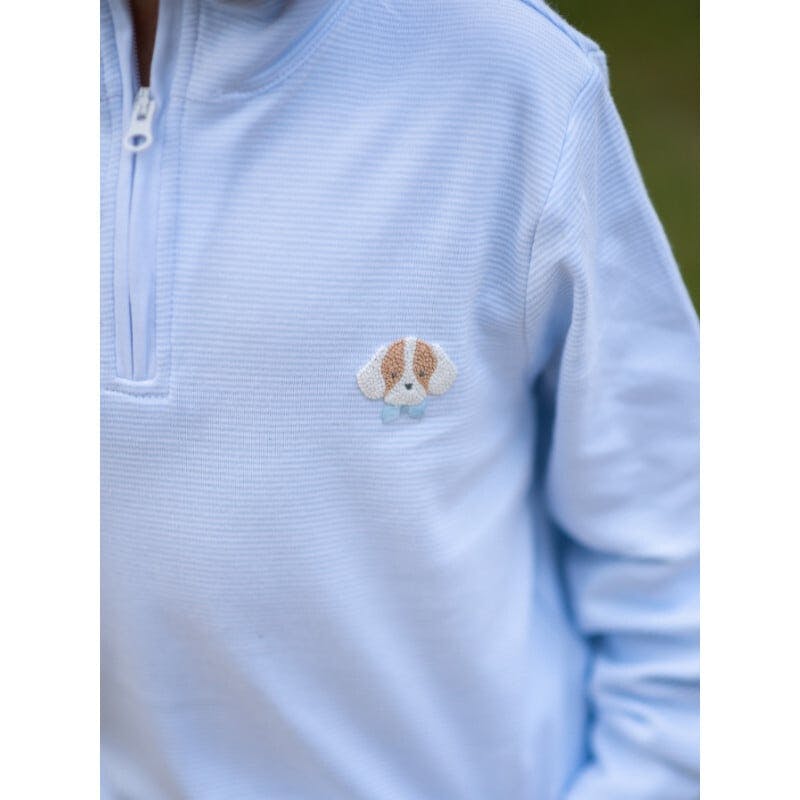 Spotted Half Zip Baby Pullover Set