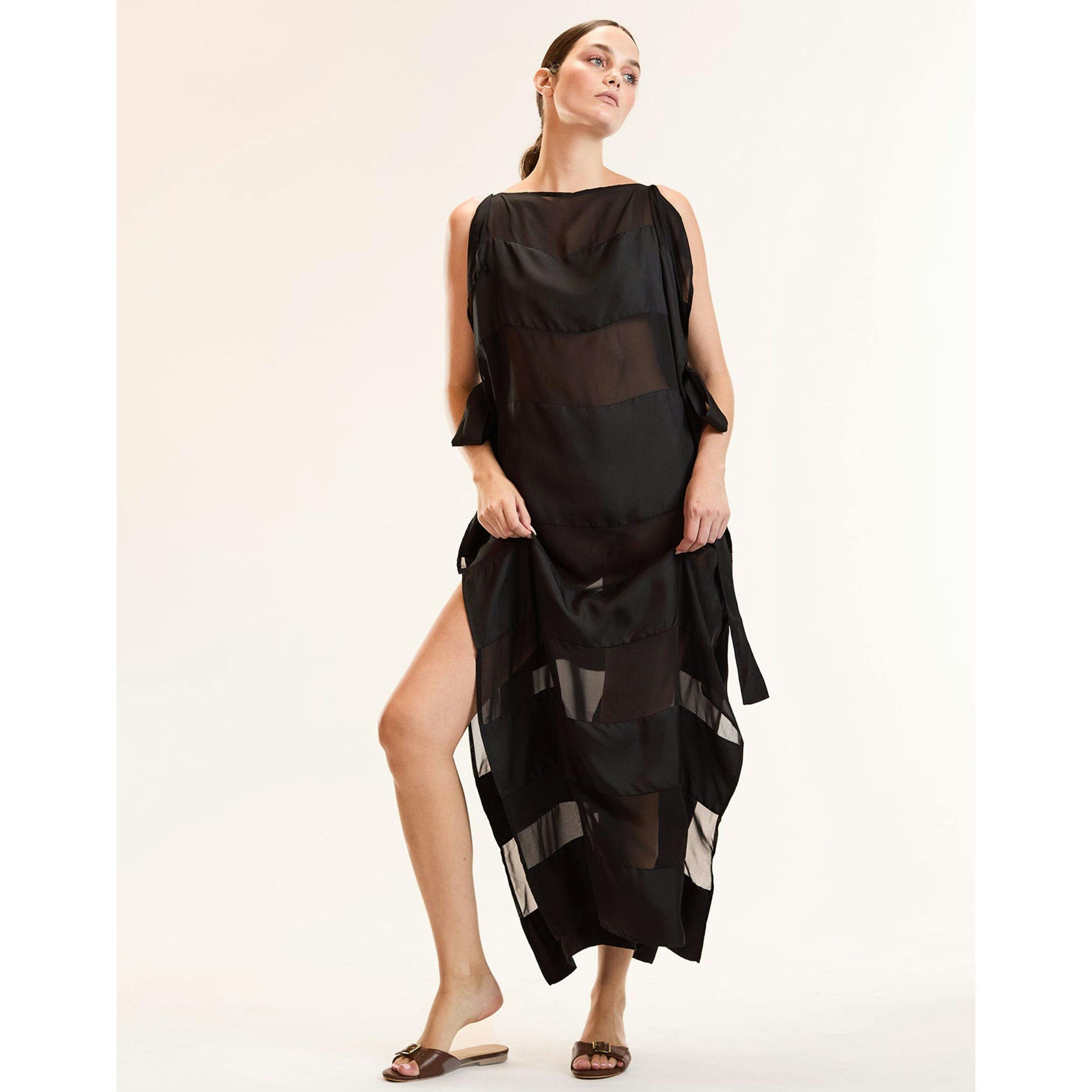 Windswept Dress, Black