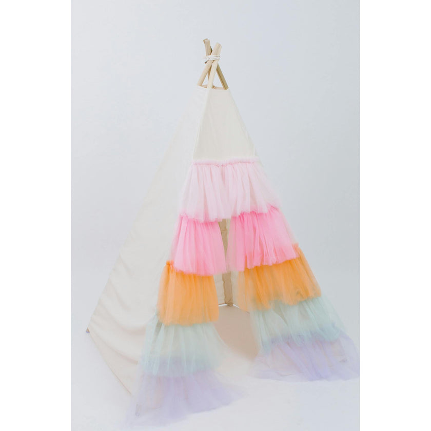 Ruffled Tulle Play Tent