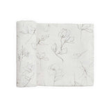 Organic Cotton Muslin Swaddle Blanket - Pencil Floral
