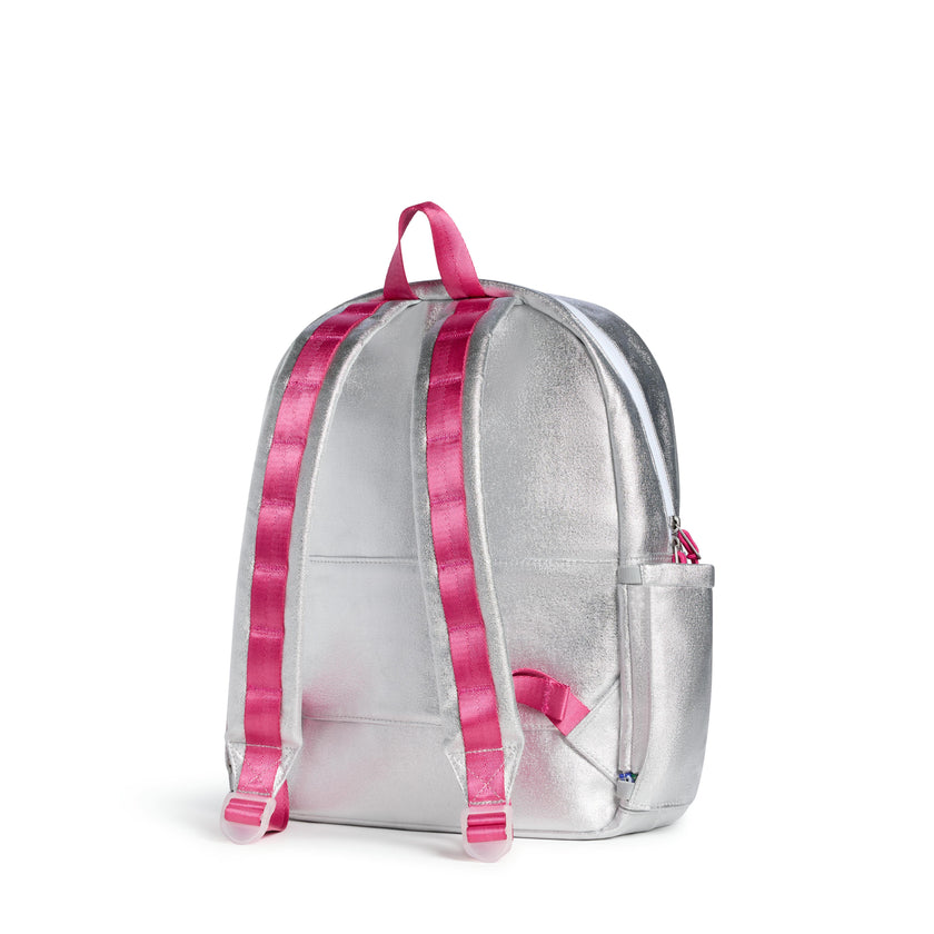 Kane Backpack, Metallic Happy Fuzzy Hearts