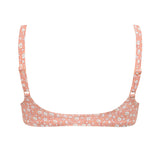 womens melone floral scoop neck bikini top