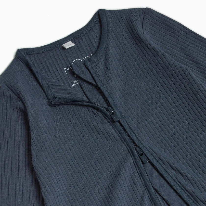 Ribbed Clever Zip Snug Fit Pajamas