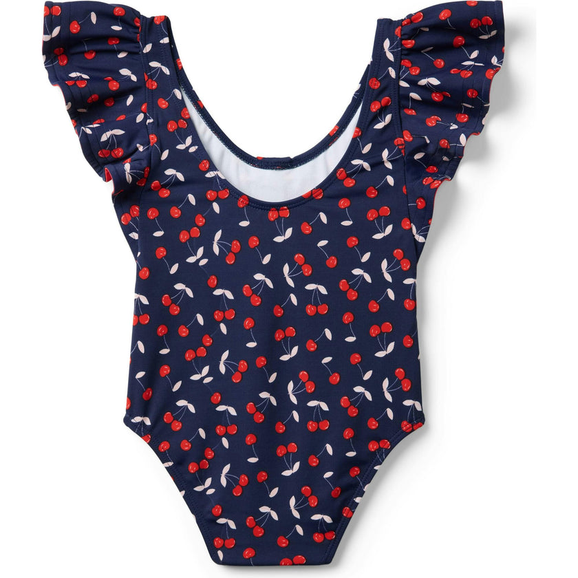 Recycled Cherry Ruffle Swimsuit