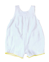 Terry Romper With Pom Poms