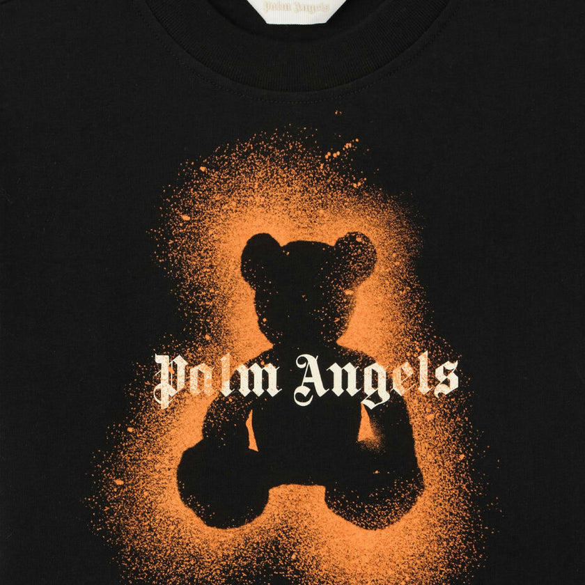Black Spray Bear Regular T-Shirt