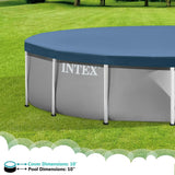 Metal Frame Pool Cover: Round 10'