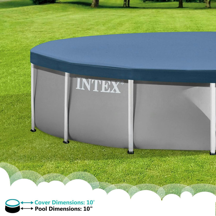 Metal Frame Pool Cover: Round 10'