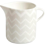 Creamer Zig Zag  White Diam. 3.5"