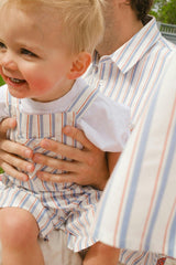 Baby Boys Alex Overalls in Heritage Stripe