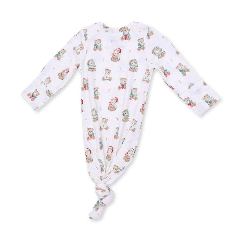 Christmas Teddy Bears Uni - Knotted Gown and Knotted Hat