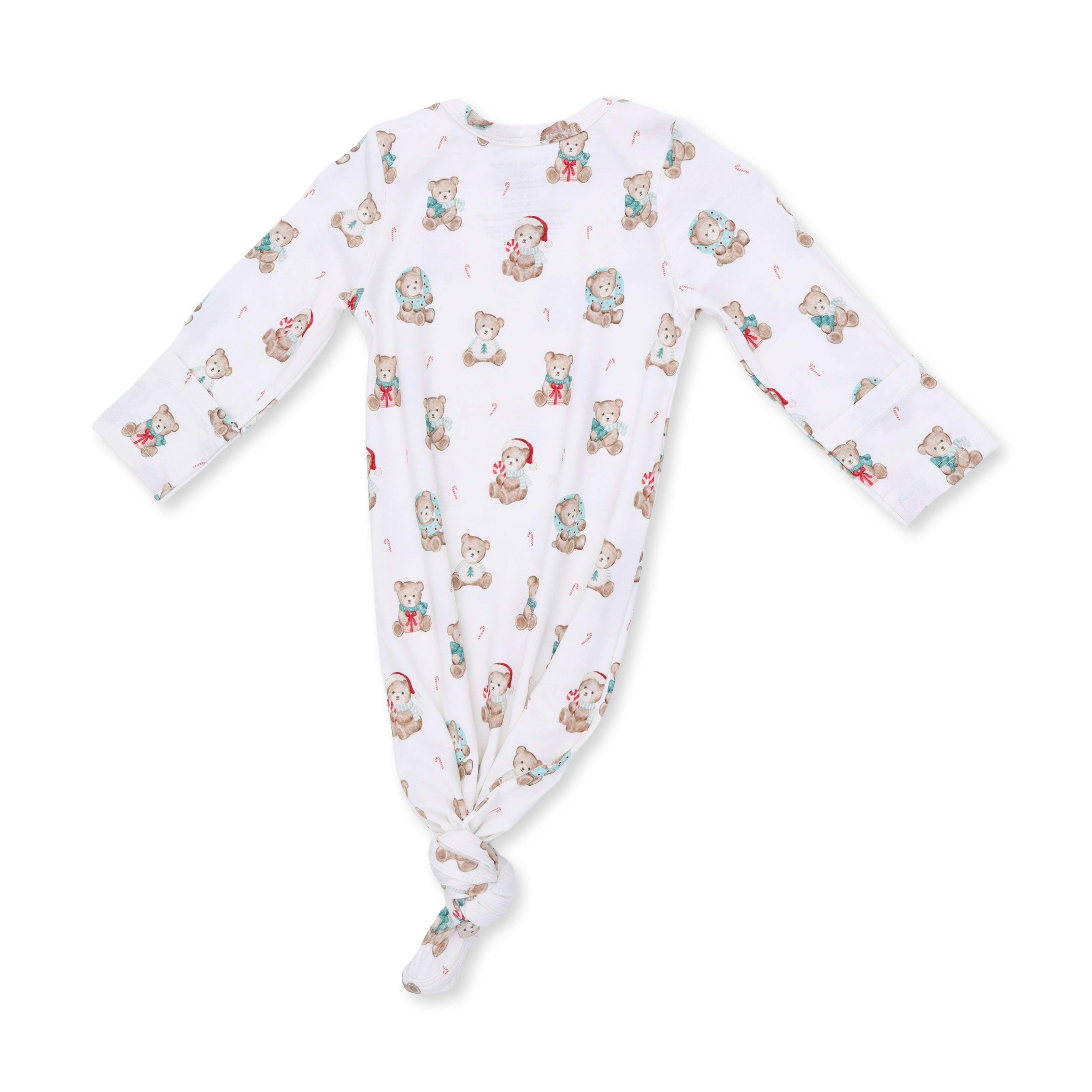 Christmas Teddy Bears Uni - Knotted Gown and Knotted Hat