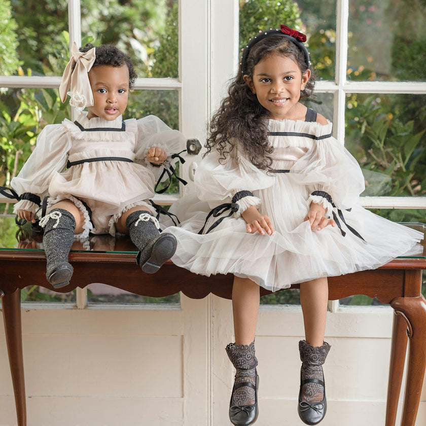 Coco-Caramel Tulle Dress