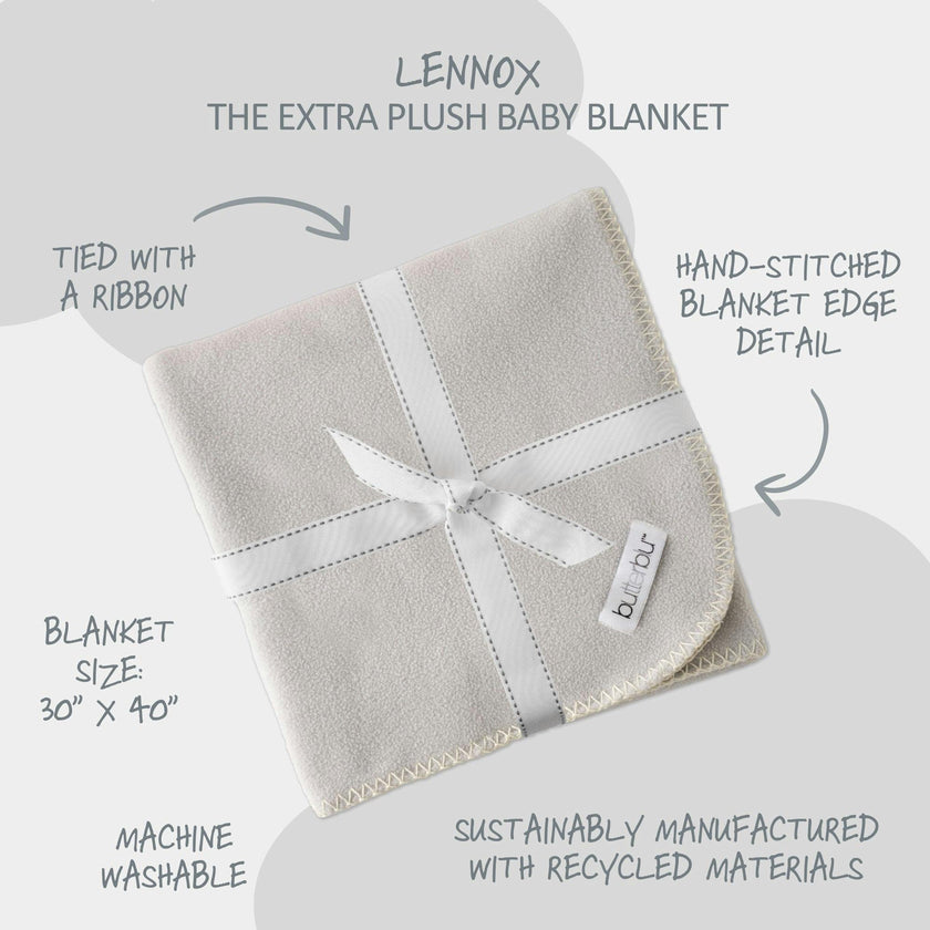 LENNOX Ultra Luxe Plush Baby Blanket