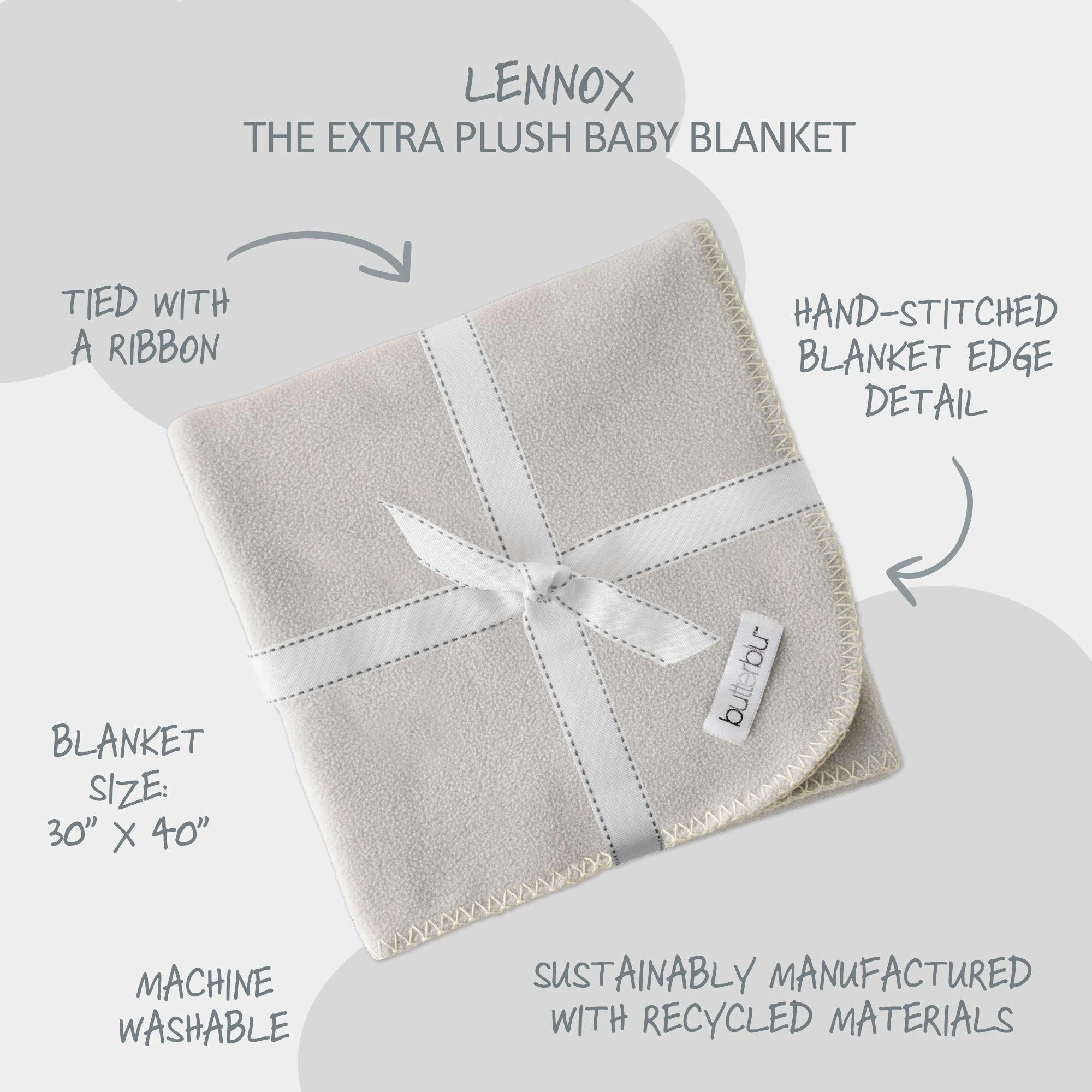 LENNOX Ultra Luxe Plush Baby Blanket