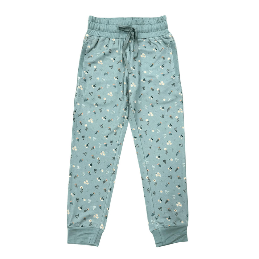 Girl's Terry Jogger Heart Twinkle Floral