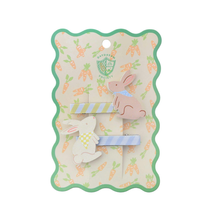 Bunnies In The Garden Bunny Hair Clip Set