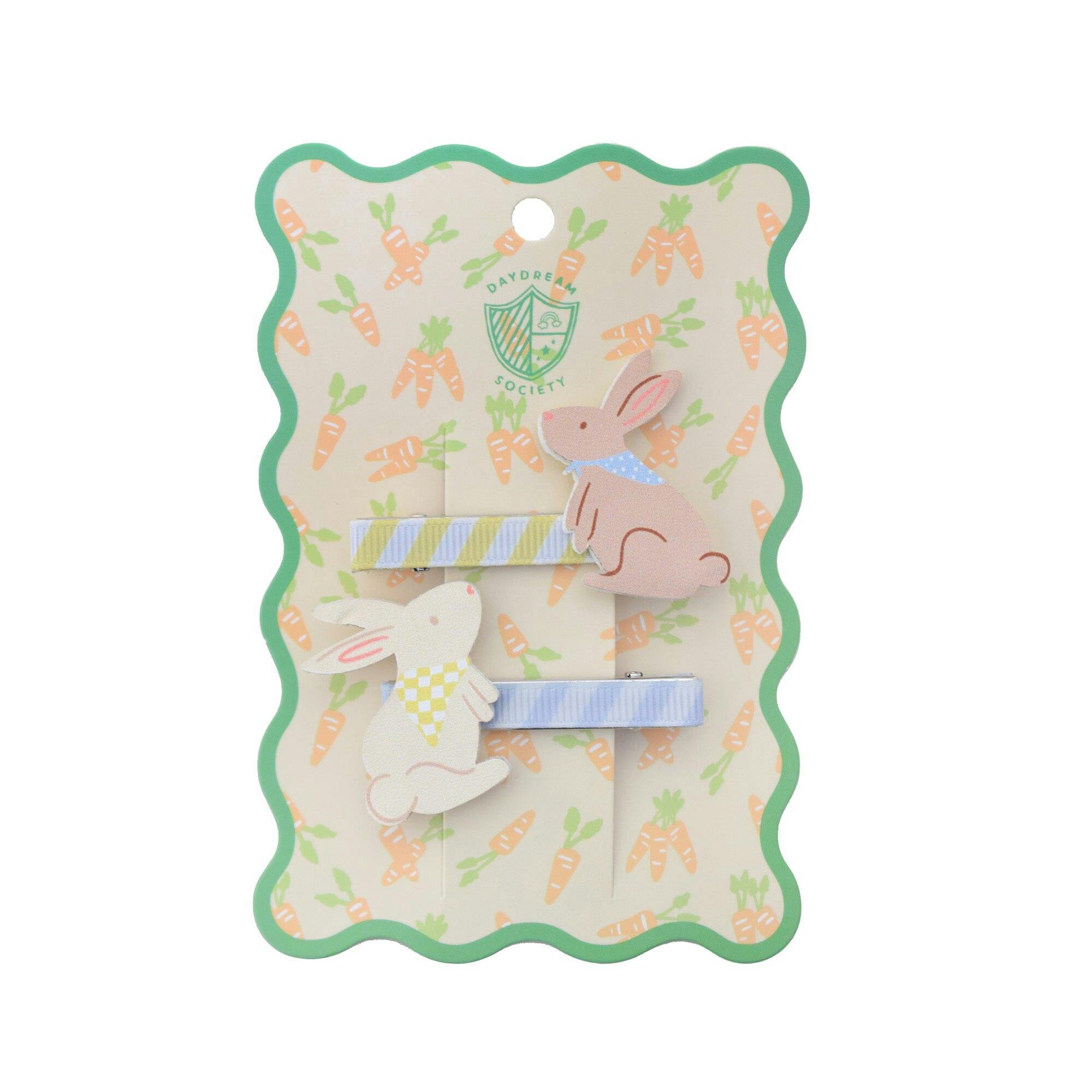 Bunnies In The Garden Bunny Hair Clip Set