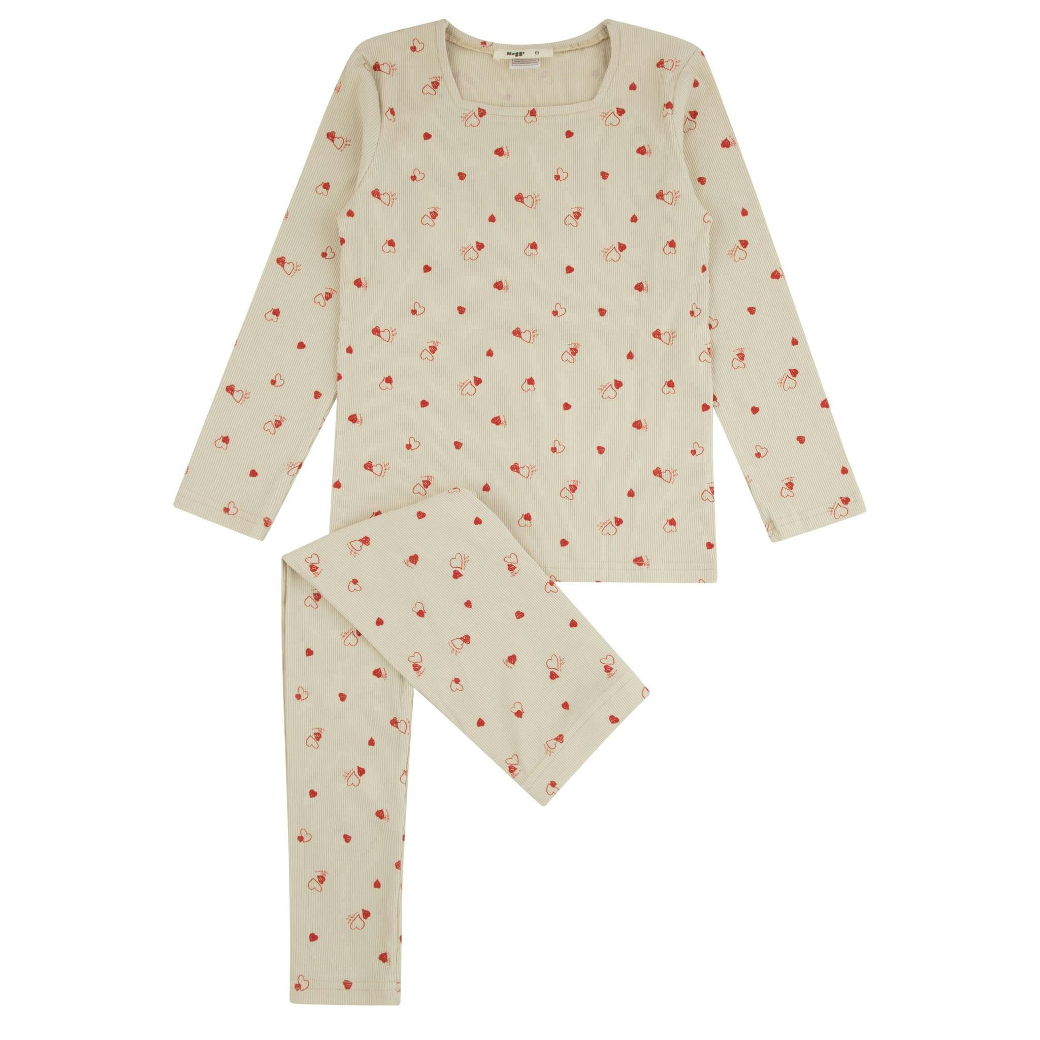 Bamboo Heart Printed Loungewear Set