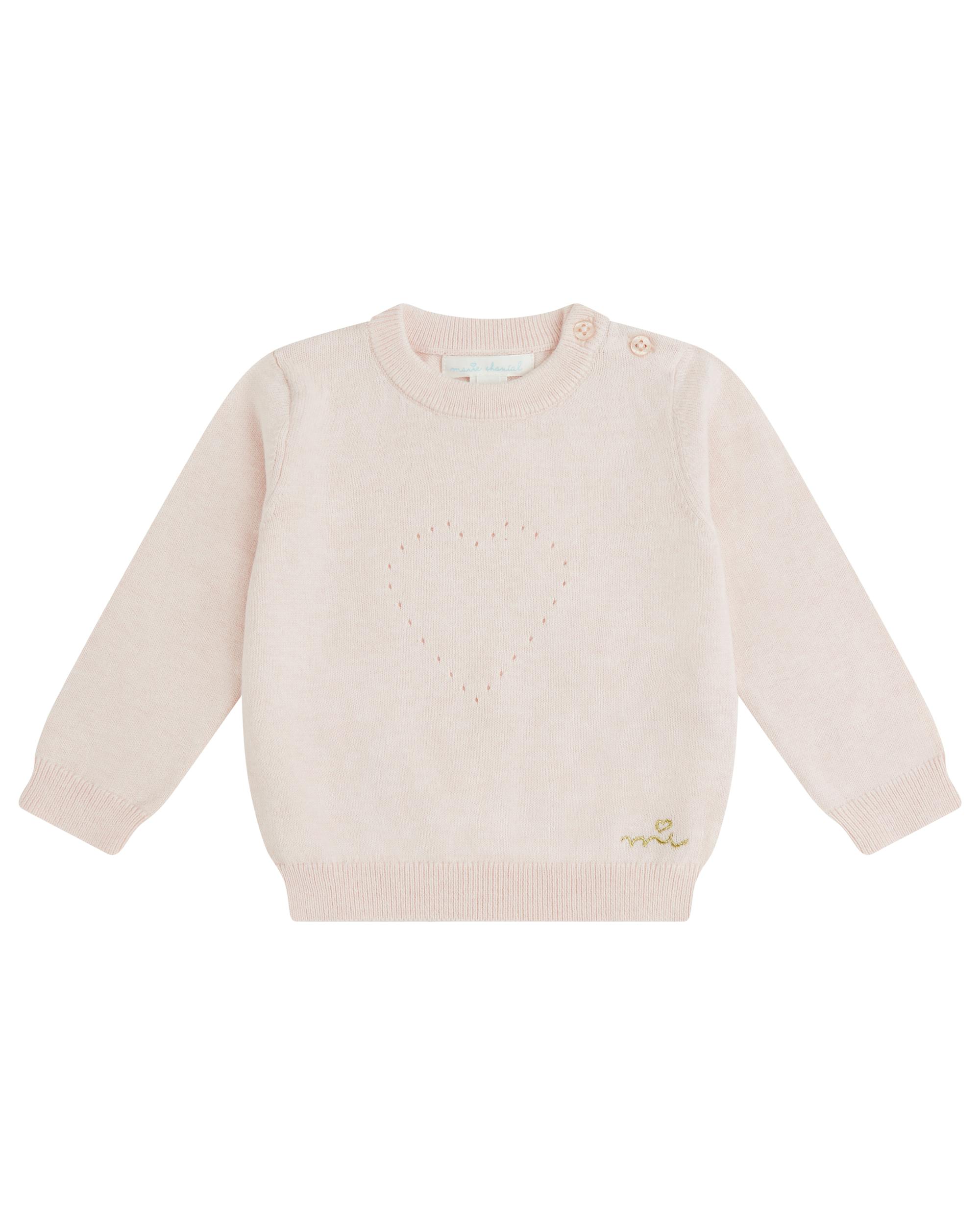 Pointelle Heart Crawler Set - Pink
