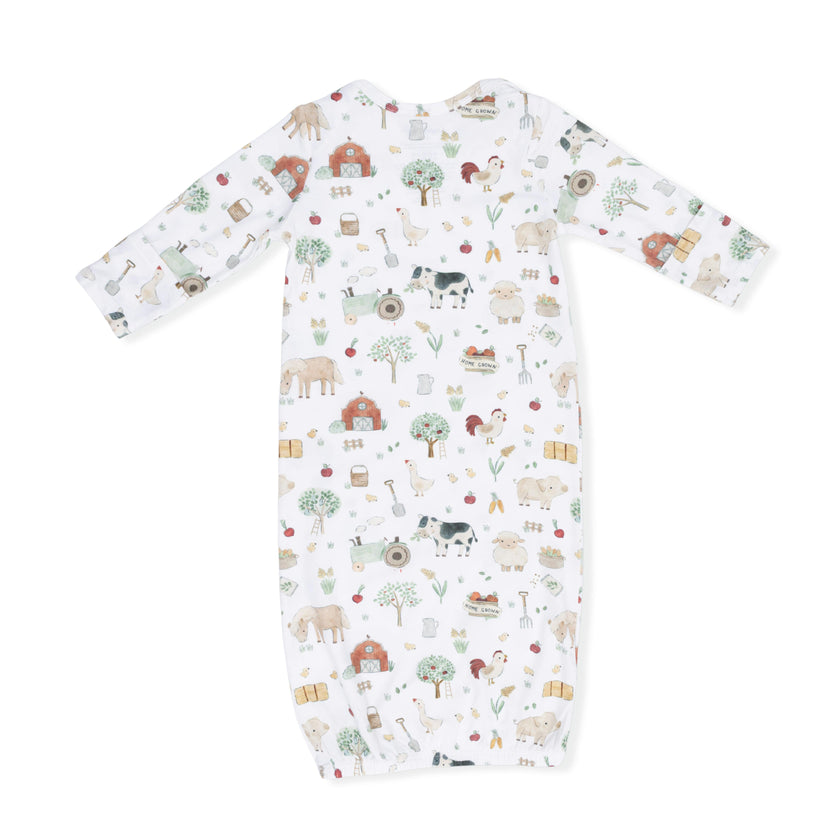 Cute Farm Animals Uni - Lap Shoulder Gown