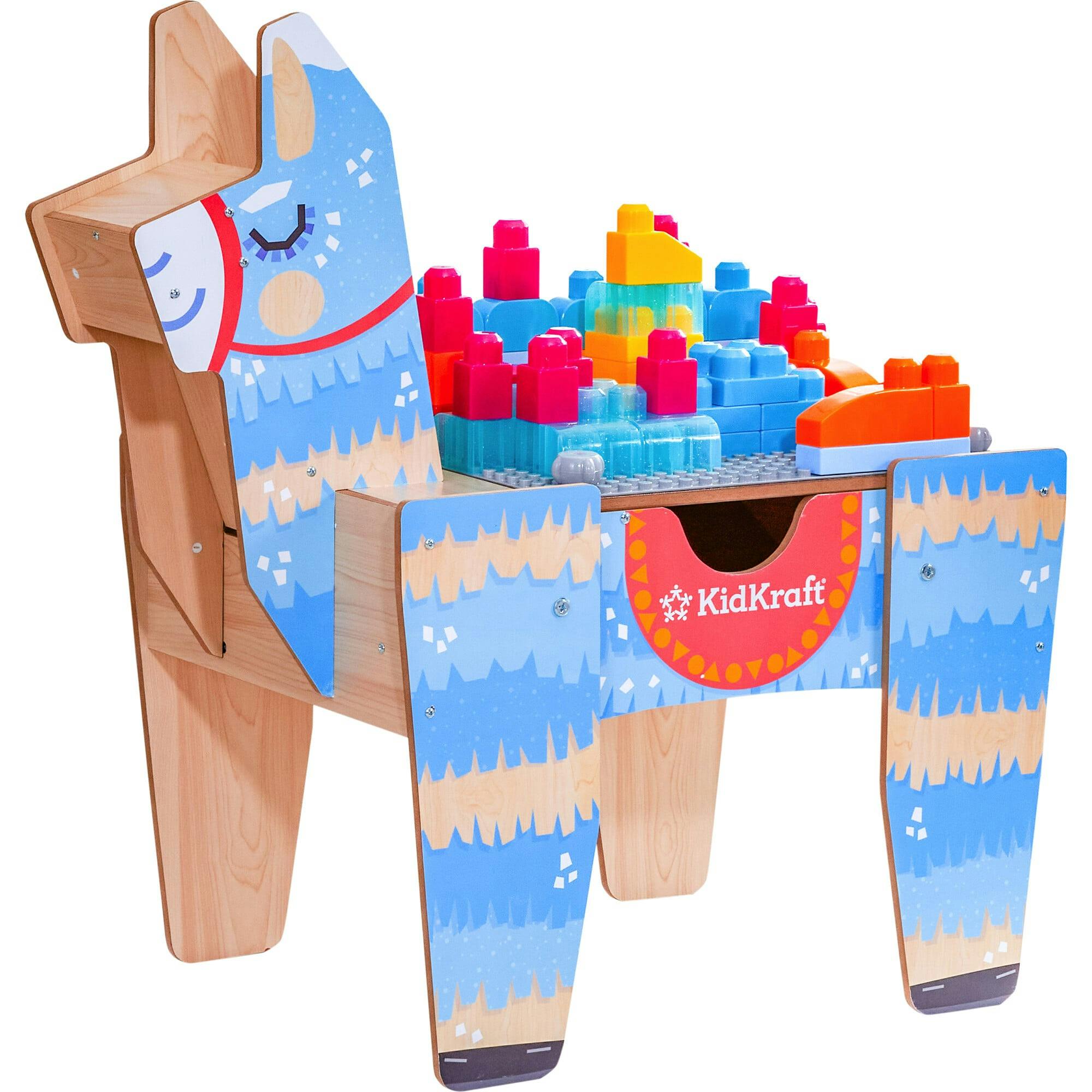 Pinata Building Bricks Wooden Table with 50 Blocks