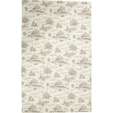 Country Toile Tea Towel