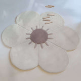Hand-Tufted Wool Velvet Flower Rug