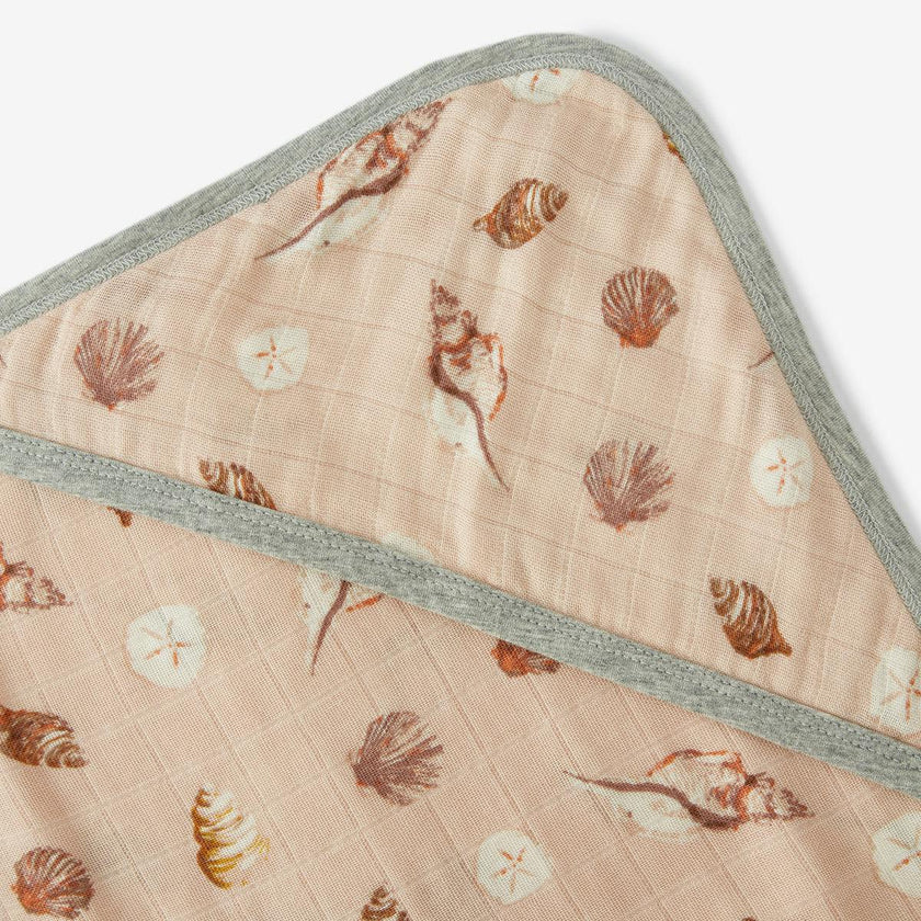 Seashells Hooded Swaddle Blanket