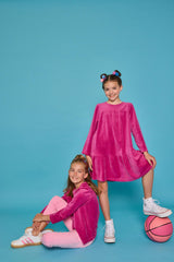 Lisle Top - Magenta Velour