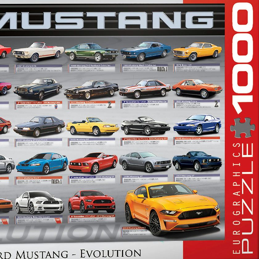 Evolution: Ford Mustang - 1000 pc Puzzle